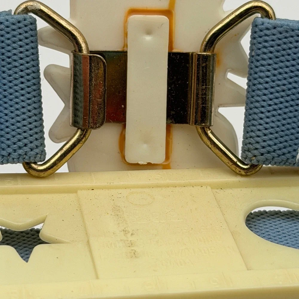 Vintage Lee Snoopy Peanuts Blue Elastic Adjustable Belt Kids Made in USA 18-28